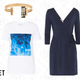 J-Brand Cropped Ellis Jeans, $62 | Sandro Tonight Printed T-Shirt, $33 | Elizabeth Cole Jayden Cuff, $41 | Tart Collections Isabella Dress, $49 | Iris and Ink Daisy Dress, $59